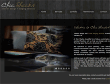 Tablet Screenshot of chicshacks.ca